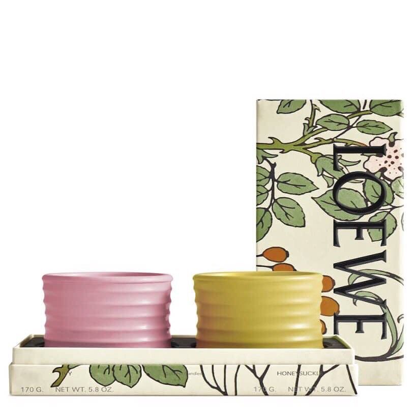 Loewe Candle Set 香薰蠟燭禮盒（金銀花、常春藤） ✨170g x 2